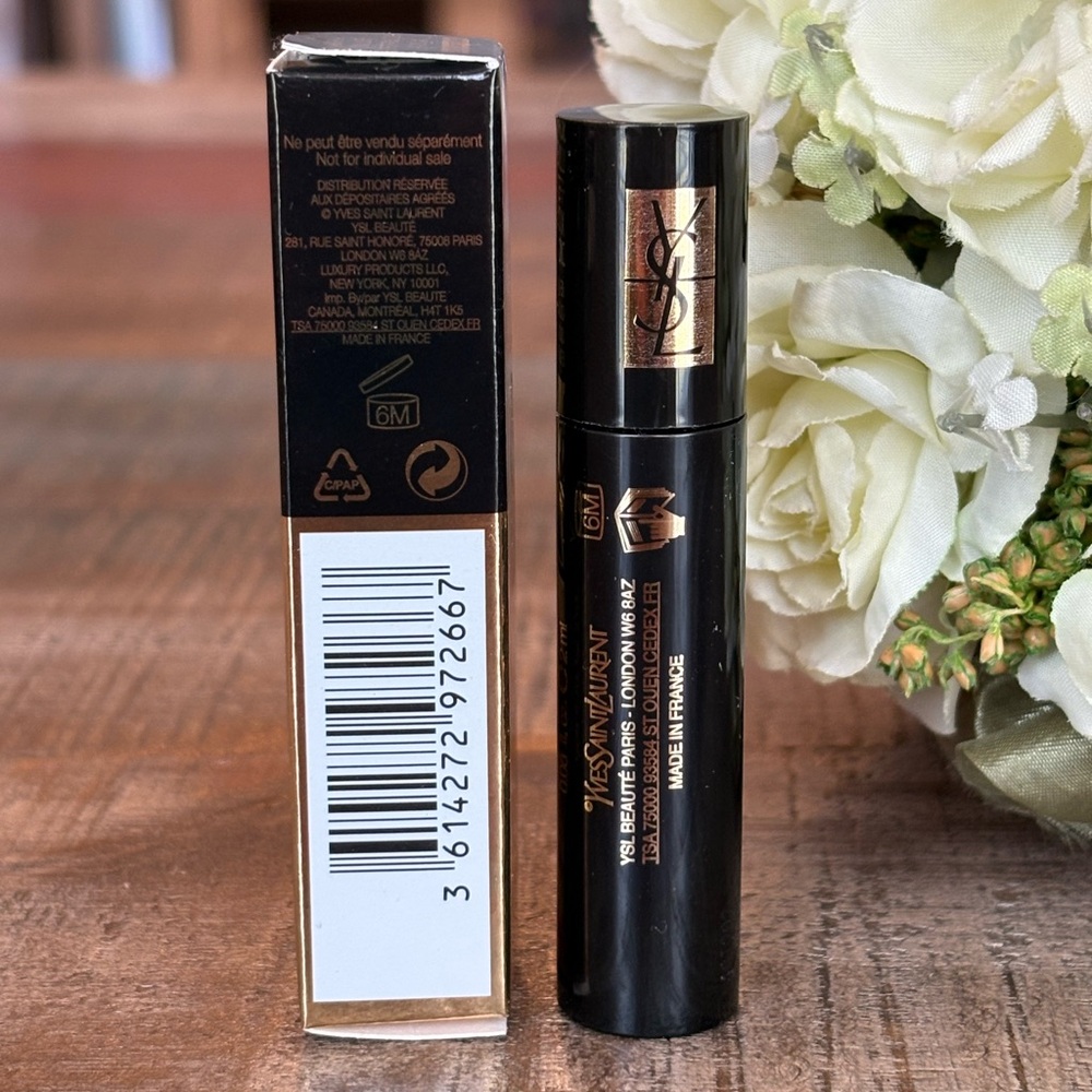 NEW Yves Saint Laurent YSL Volume Effect FAUX CILS Mascara in BLACK OVER BLACK! - Picture 4 of 6